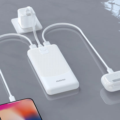 Dudao K10 External Battery, 10000mAh, 12W, 2 x USB-A, Black