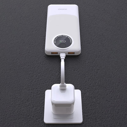 Εξωτερική Μπαταρία Dudao K12, 10000mAh, 22.5W, QC + PD, 1 x USB-C - 2 x USB-A, Λευκή