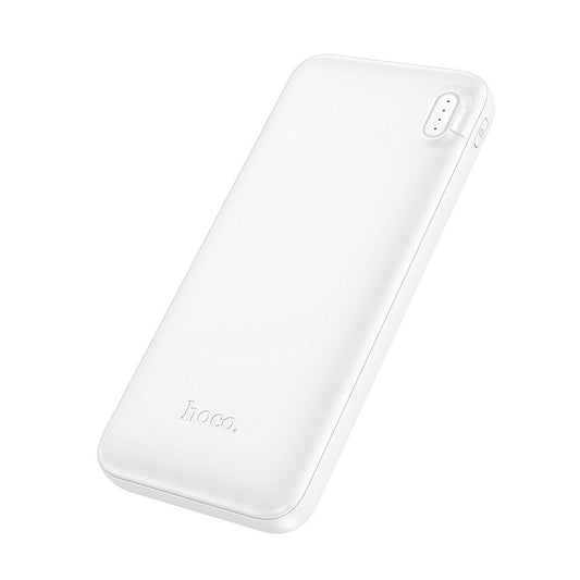 HOCO J128 External Battery, 10000mAh, 10W, 2 x USB-A, White