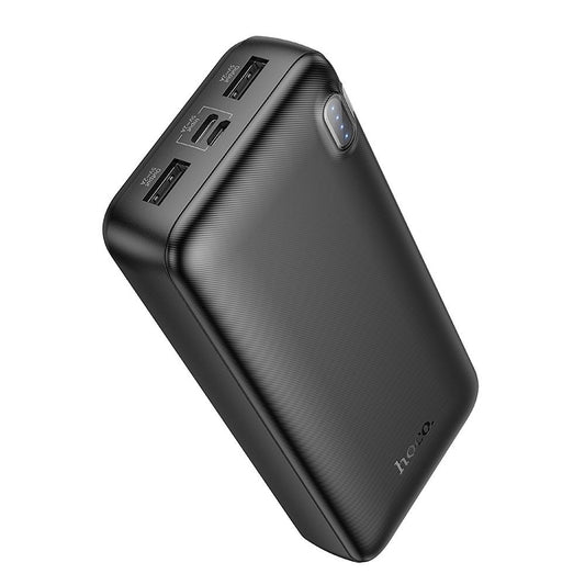 HOCO J128A External Battery, 20000mAh, 10W, 2 x USB-A, Black