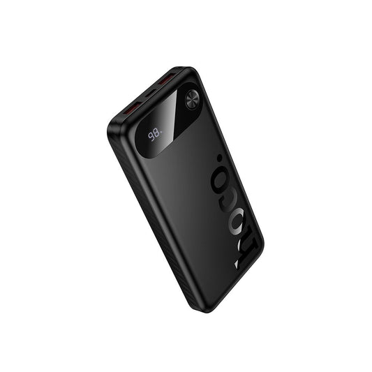 HOCO J154 External Battery, 10000mAh, 22.5W, QC + PD, 1 x USB-C - 2 x USB-A, Black