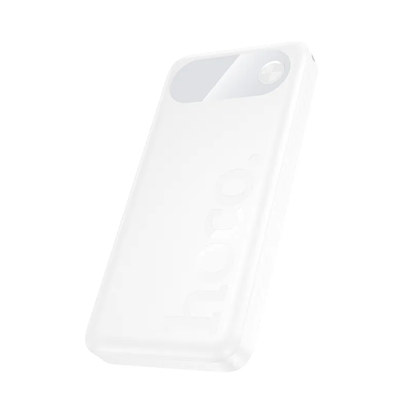 HOCO J154 External Battery, 10000mAh, 22.5W, QC + PD, 1 x USB-C - 2 x USB-A, White