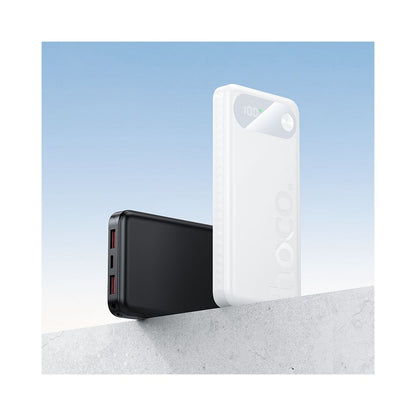 HOCO J154 External Battery, 10000mAh, 22.5W, QC + PD, 1 x USB-C - 2 x USB-A, Black