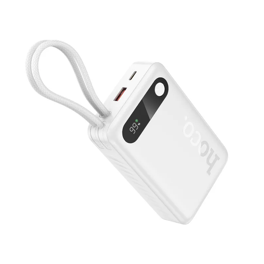 HOCO J171A External Battery, 20000mAh, 22.5W, QC + PD, 1 x Lightning - 1 x USB-A - 2 x USB-C, White