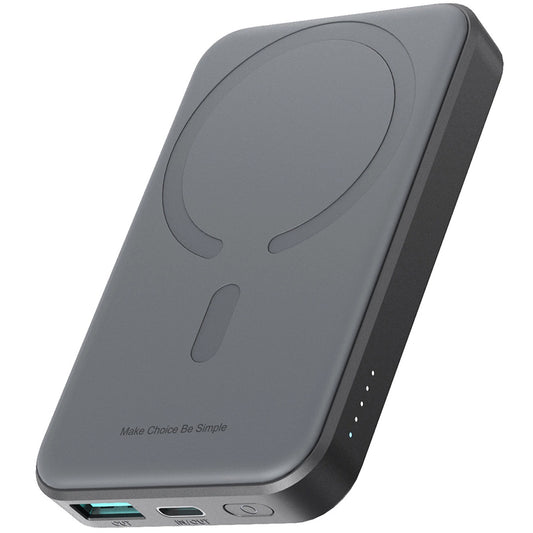 Εξωτερική Μπαταρία Wireless Joyroom JR-W020 Mini, 5000mAh, 20W, QC + PD + FQI, 1 x QI - 1 x USB-A - 1 x USB-C, Μαύρη
