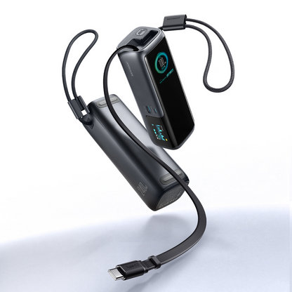 Εξωτερική μπαταρία Joyroom PODIX PR70, 25000mAh, 240W, QC + PD, 1 x USB-A - 3 x USB-C, Μαύρη