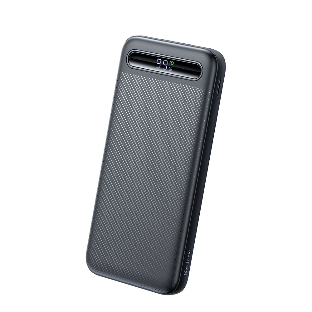 McDodo MC-3881 Star External Battery, 10000mAh, 22.5W, QC + PD, 2 x USB-A - 1 x USB-C, Black