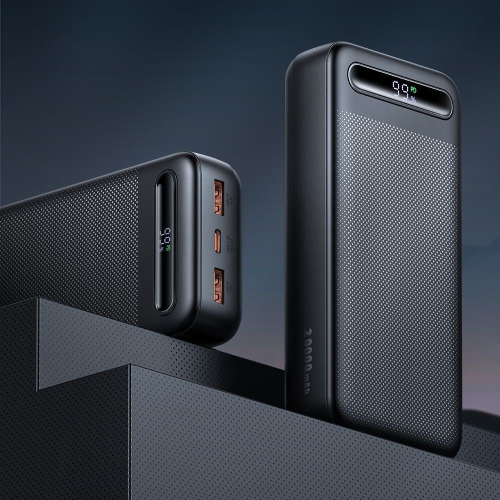 McDodo MC-3891 Star External Battery, 20000mAh, 22.5W, QC + PD, 2 x USB-A - 1 x USB-C, Black