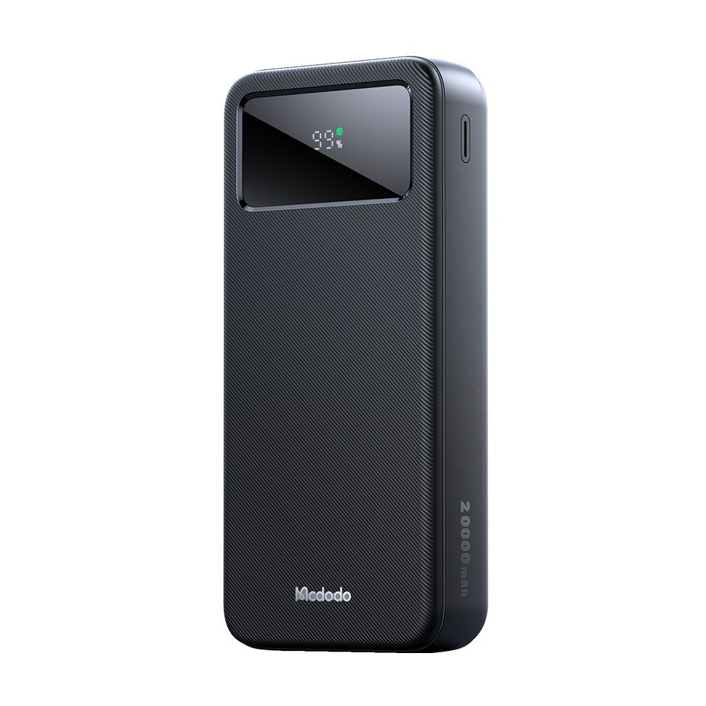 McDodo MC-4230 External Battery, 20000mAh, 22.5W, QC + PD, 2 x USB-A - 1 x USB-C, Black