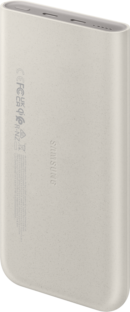 Εξωτερική Μπαταρία Wireless Samsung, 10000mAh, 25W, PD + FQI, 1 x QI - 2 x USB-C, Μπεζ EB-U2510XUEGEU