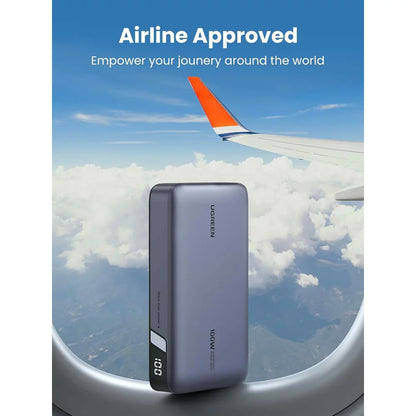 Εξωτερική Μπαταρία UGREEN PB720 Nexode, 20000mAh, 100W, QC + PD, 1 x USB-A - 2 x USB-C, Γκρι