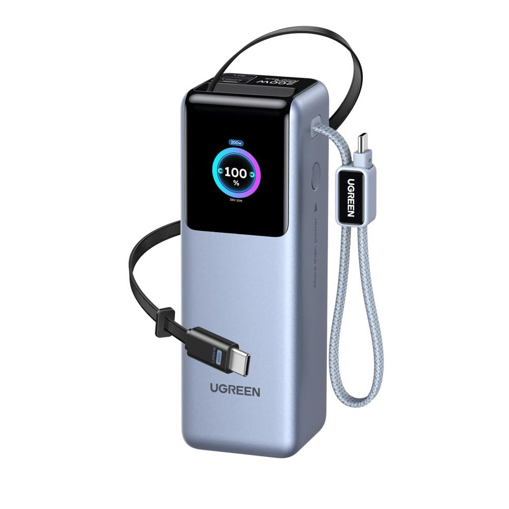 Εξωτερική Μπαταρία UGREEN PB728 (75702B), 25000mAh, 200W, QC + PD, 1 x USB-A - 3 x USB-C, Γκρι
