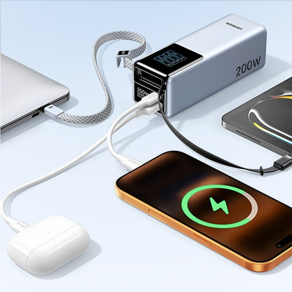 Εξωτερική Μπαταρία UGREEN PB728 (75702B), 25000mAh, 200W, QC + PD, 1 x USB-A - 3 x USB-C, Γκρι