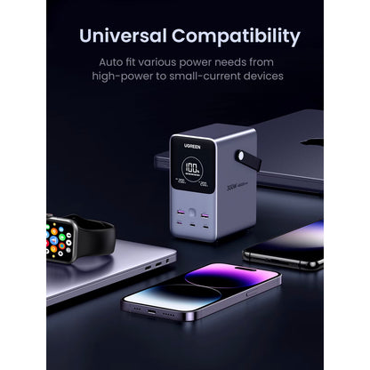 Εξωτερική Μπαταρία UGREEN PB770, 48000mAh, 300W, QC + PD, 2 x USB-A - 3 x USB-C, Γκρι