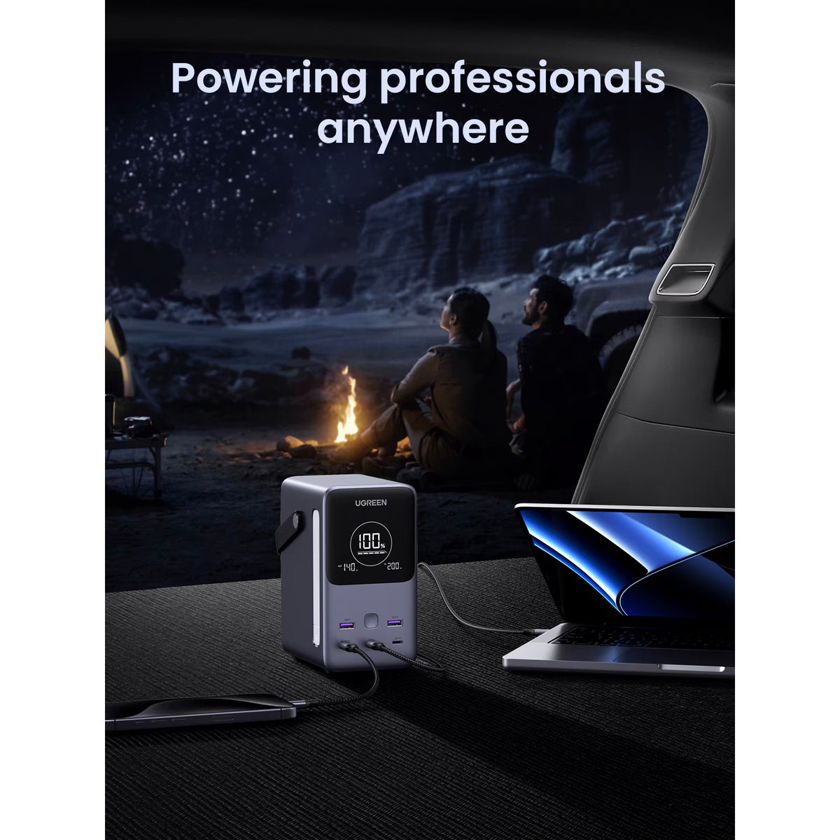 Εξωτερική Μπαταρία UGREEN PB770, 48000mAh, 300W, QC + PD, 2 x USB-A - 3 x USB-C, Γκρι