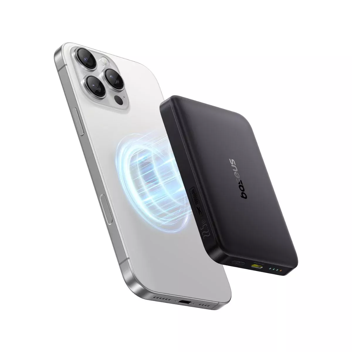 Εξωτερική Μπαταρία Wireless Baseus Enerfill FM12, 10000mAh, 22.5W, PD + FQI, 1 x QI - 1 x USB-C, Μαύρη E0028500