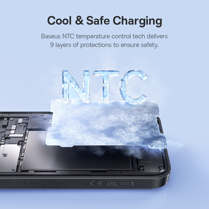 Εξωτερική Ασύρματη Μπαταρία Baseus EnerFill FM11 Magnetic, 10000mAh, 30W, PD + FQI, 1 x QI - 2 x USB-C, Μαύρο E0028904