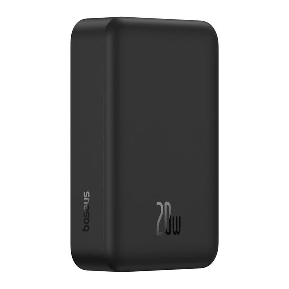 Baseus EnerFill FM41 Mini Wireless External Battery, 20000mAh, 20W, PD + FQI, 1 x QI - 1 x USB-C, Black E0027U00