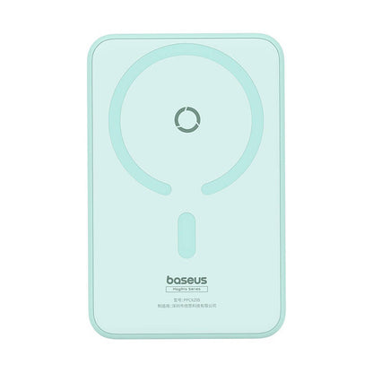 Baseus MagPro PPCXZ05 Wireless External Battery, 5000mAh, 20W, PD + FQI, 1 x QI - 1 x USB-C, Green P10064101333-00