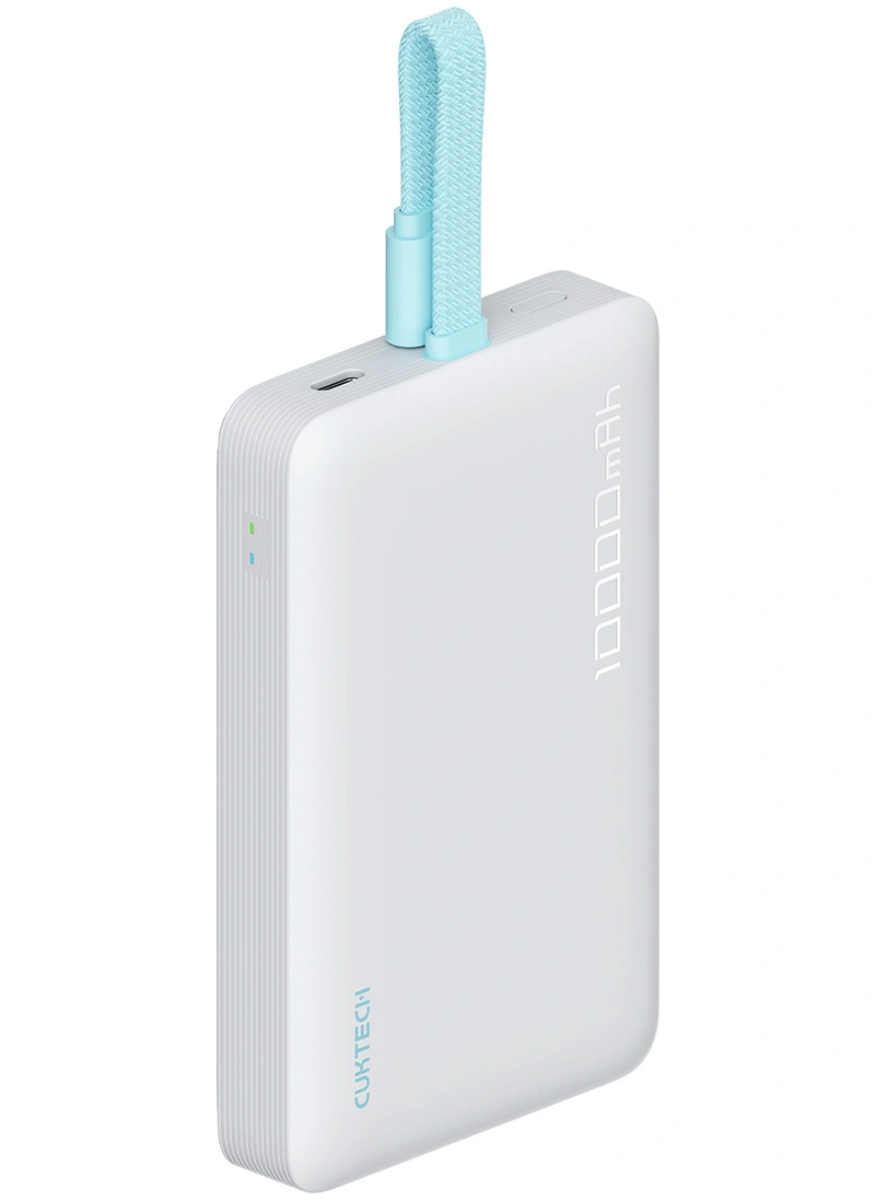 Εξωτερική Ασύρματη Μπαταρία Cuktech CP132ML, 10000mAh, 22.5W, PD + FQI, 2 x USB-C, Λευκή