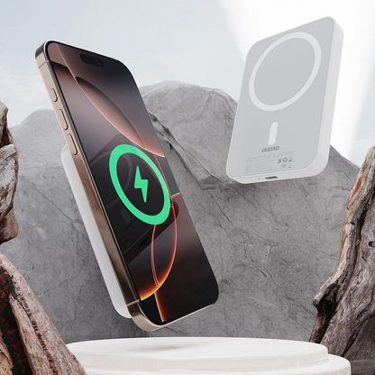 Εξωτερική Μπαταρία Wireless Dudao K26, 10000mAh, 20W, PD + FQI, 1 x QI - 1 x USB-C, Λευκή