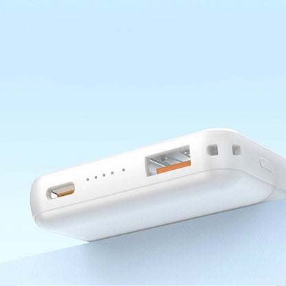 Εξωτερική Μπαταρία Wireless Dudao K14S+, 10000mAh, 22.5W, QC + PD + FQI, 1 x QI - 1 x USB-A - 1 x USB-C, Λευκή