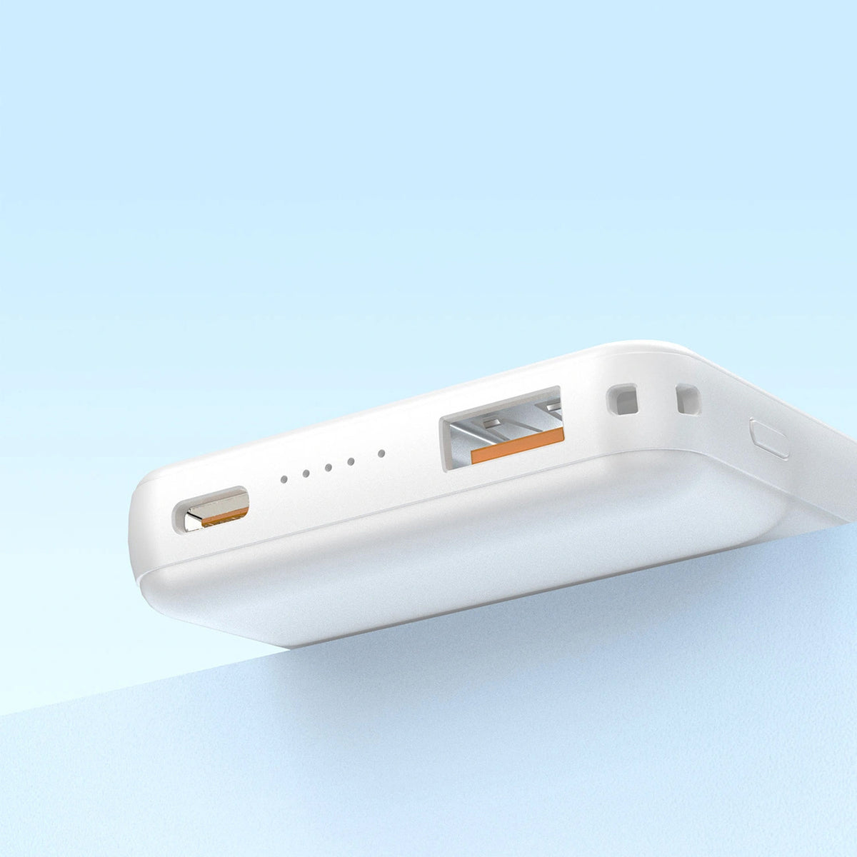 Ασύρματη Εξωτερική Μπαταρία Dudao K14S, 5000mAh, 20W, QC + PD + FQI, 1 x QI - 1 x USB-A - 1 x USB-C, Λευκό