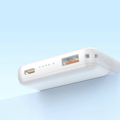 Ασύρματη Εξωτερική Μπαταρία Dudao K14S, 5000mAh, 20W, QC + PD + FQI, 1 x QI - 1 x USB-A - 1 x USB-C, Λευκό