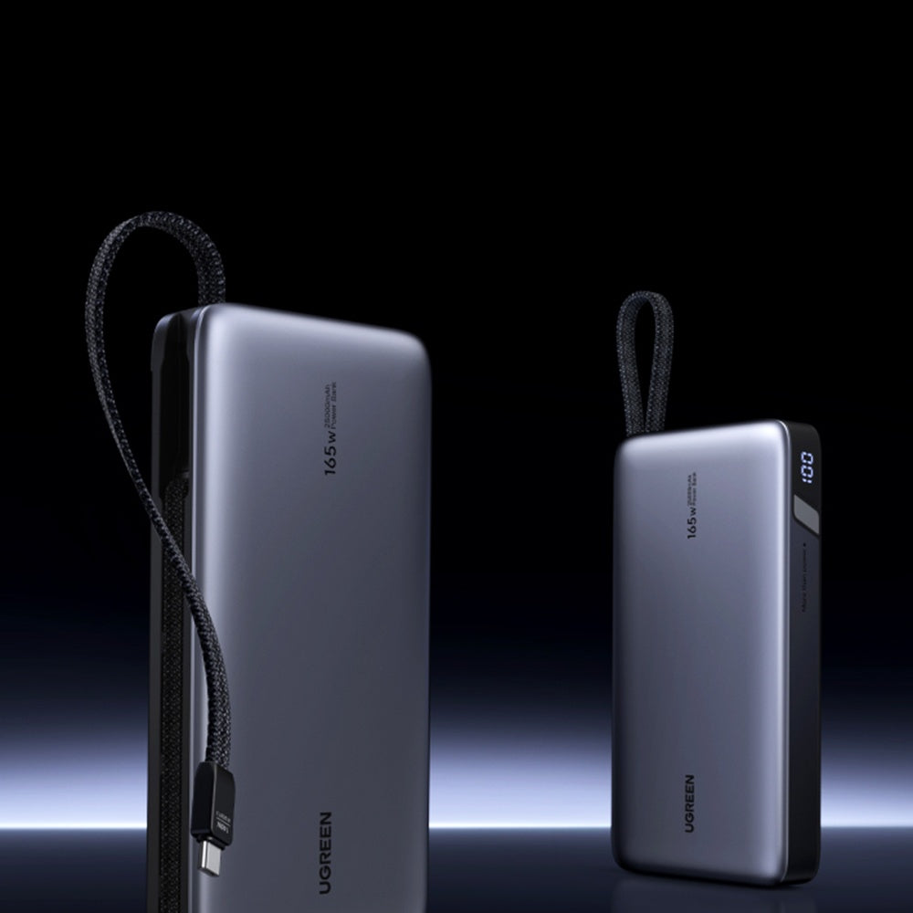 Εξωτερική Μπαταρία UGREEN PB552 (55995B), 25000mAh, 165W, QC + PD, 1 x USB-A - 3 x USB-C, Γκρι