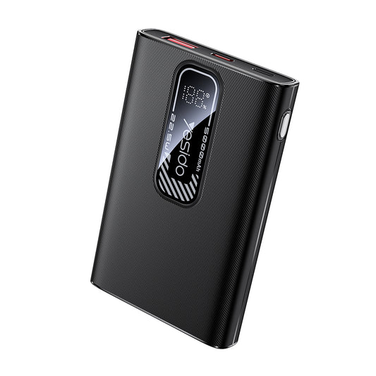 Εξωτερική Μπαταρία Yesido YP92, 5000mAh, 22.5W, QC + PD, 1 x USB-A - 1 x USB-C, Μαύρη