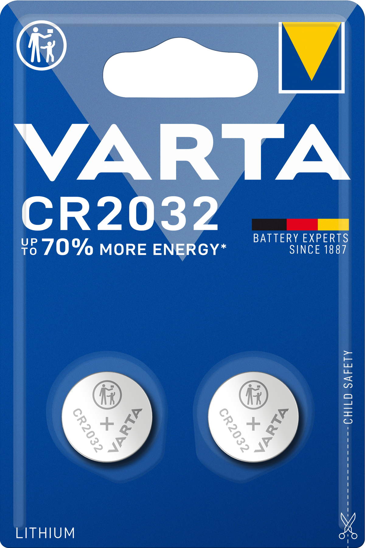 Μπαταρία Varta, CR2032, Σετ 2 τεμάχια