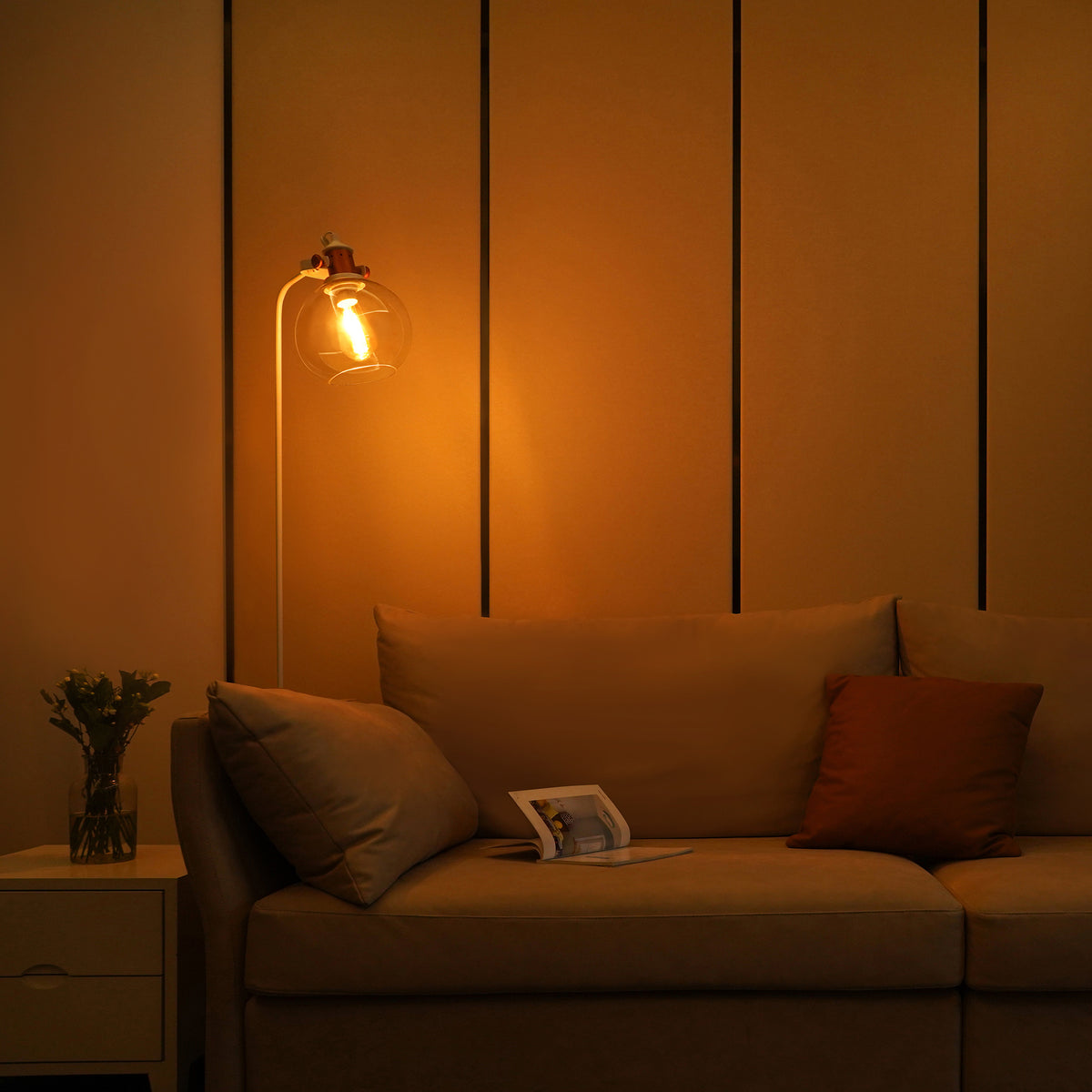 Λάμπα Φιλαμέντου Yeelight ST64, Wi-Fi, E27, 6W, 2000K, 500lm YLDP23YL