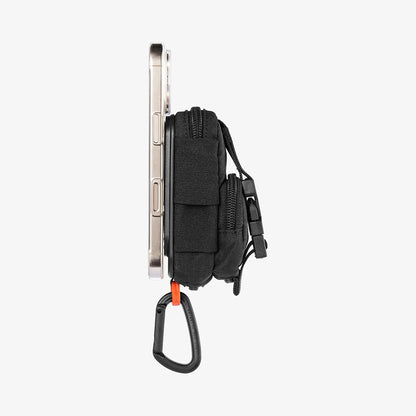 Τσαντάκι Universal MagSafe για Τηλέφωνο, Spigen, Snap Zip, Μαύρο AFA09338