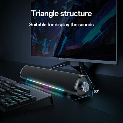 Yesido YSW27 Bluetooth Speaker, 10W, RGB, Black