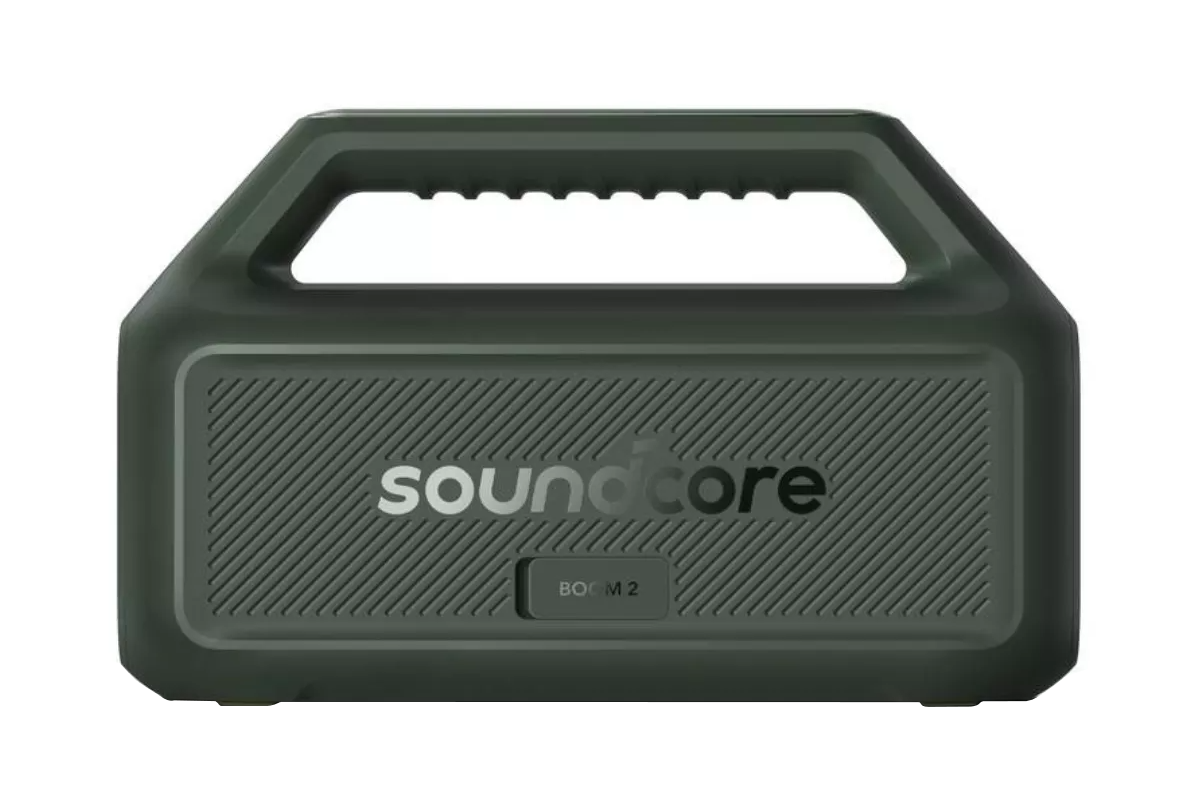 Anker SoundCore Boom 2 New Version Portable Bluetooth Speaker, 80W, TWS, RGB, Waterproof, Green A3138062