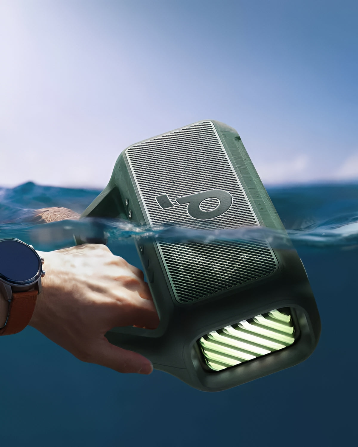 Anker SoundCore Boom 2 New Version Portable Bluetooth Speaker, 80W, TWS, RGB, Waterproof, Green A3138062