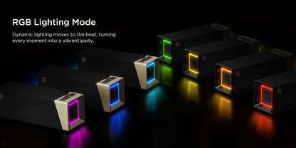 Φορητό Ηχείο Bluetooth Bugani Brief TT, 60W, RGB, Αδιάβροχο, Μαύρο Χρυσό