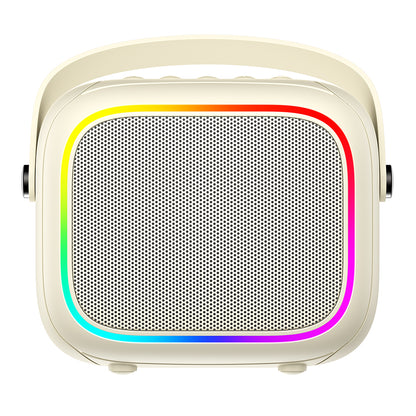 Φορητό Ηχείο Bluetooth HAVIT SK818BT Karaoke, 5W, RGB, Αδιάβροχο, Μπεζ