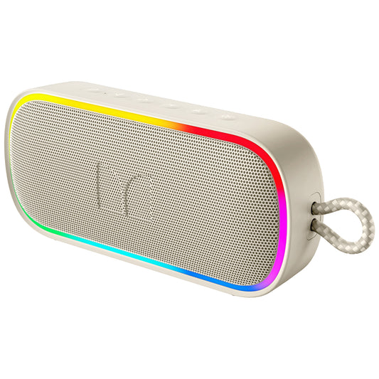 Φορητό Ηχείο Bluetooth Monster S150 Plus, 40W, TWS, RGB, Αδιάβροχο, Ανοιχτό Κρεμ