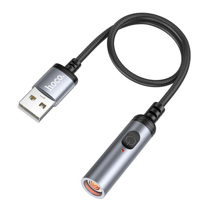 Ηλεκτρικό Αναπτήρα HOCO UA30, USB-A, 30cm, Γκρι