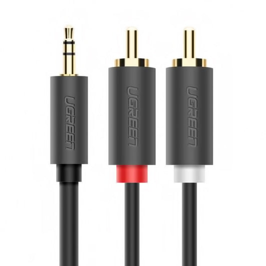 Καλώδιο Ήχου 3.5mm - 2 x RCA UGREEN AV102, 5m, Γκρι