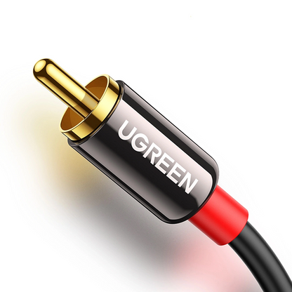 3.5mm Audio Cable - 2 x RCA UGREEN AV116, 1m, Black