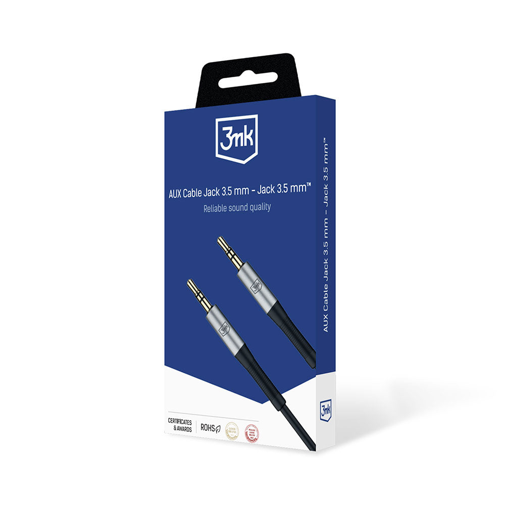 Καλώδιο Ήχου 3.5mm - 3.5mm 3MK, 1μ, Μαύρο