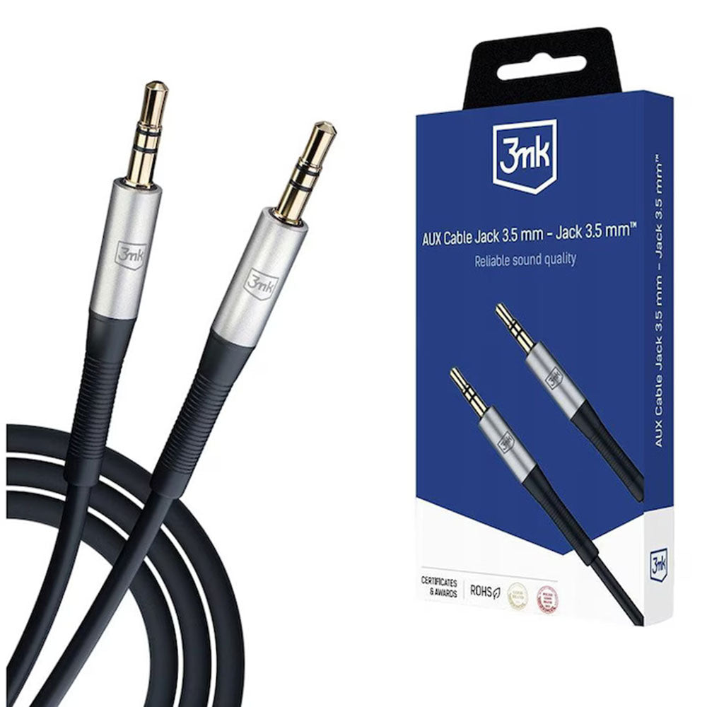 Καλώδιο Ήχου 3.5mm - 3.5mm 3MK, 1μ, Μαύρο