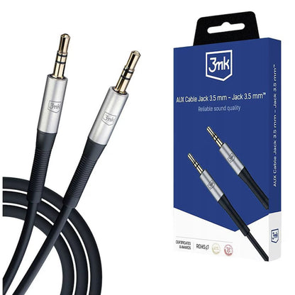 Καλώδιο Ήχου 3.5mm - 3.5mm 3MK, 1μ, Μαύρο