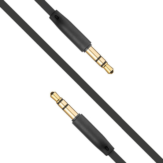 Καλώδιο Ήχου 3.5mm - 3.5mm Fixed, 1m, Μαύρο