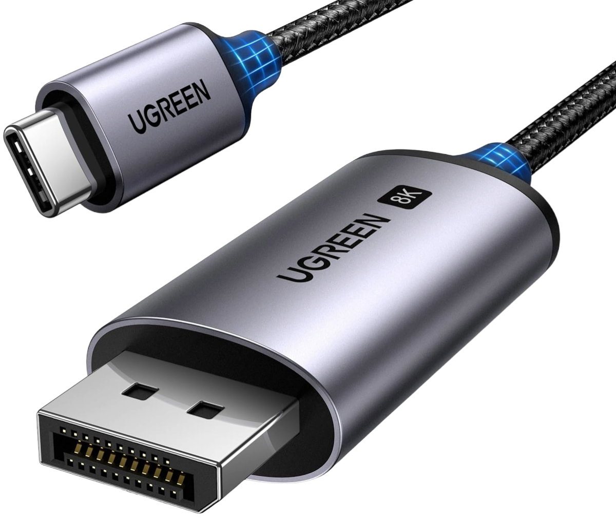 Καλώδιο Ήχου και Βίντεο USB-C - DisplayPort UGREEN CM556 (25157), 1μ, Γκρι