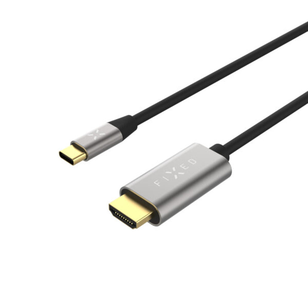 USB-C to HDMI Audio and Video Cable Fixed, 2m, Grey