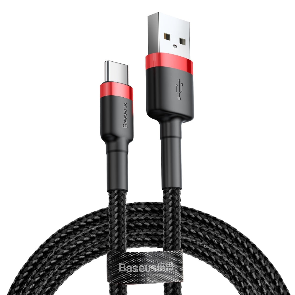 Καλώδιο Δεδομένων και Φόρτισης USB-A - USB-C Baseus Cafule, 60W, 1m, Κόκκινο CATKLF-B91