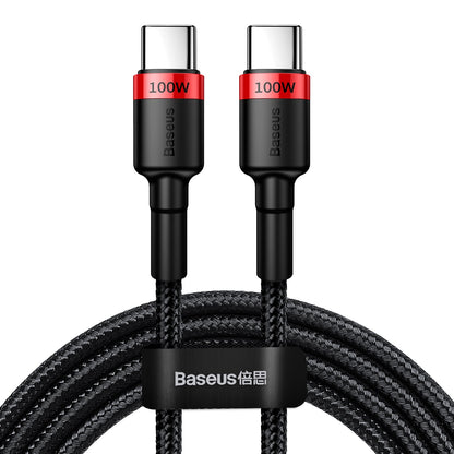 USB-C Data and Charging Cable - USB-C Baseus Cafule, 100W, 2m, Red CATKLF-AL91
